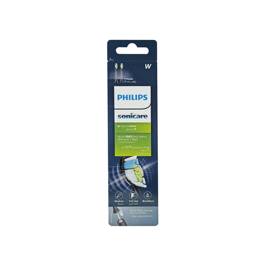Philips W Optimal White Brush Heads - Black 2 Pcs - HX6062/96