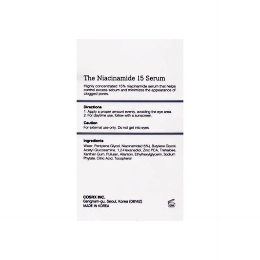 Cosrx The Niacinamide 15 Serum 20 ml