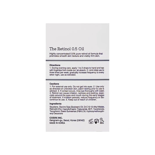 Cosrx The Retinol 0.5 Oil 20 ml