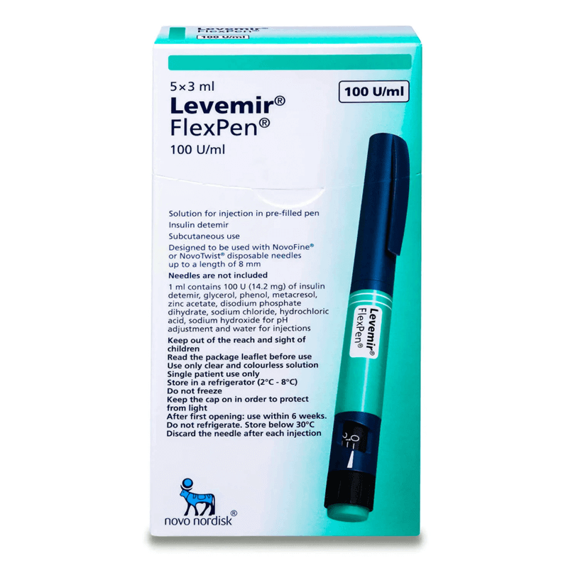 Levemir 100/3mL. 5 Flexpen for Diabetes