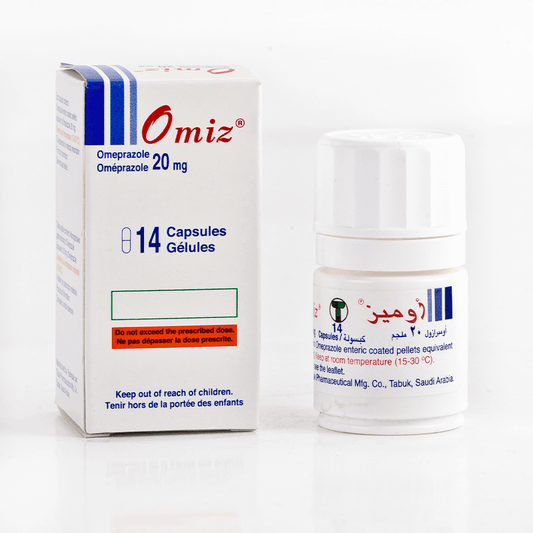 Omiz 20mg 14 capsules for heart burn