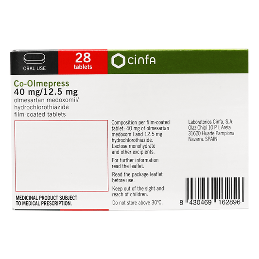 Co-Olmepress 40 mg/12.5 mg Tabs 28'S for hypertension