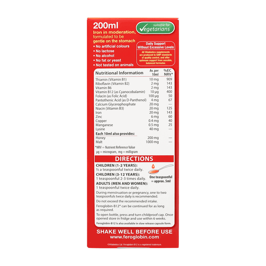 Feroglobin B12 Syrup 200 ml