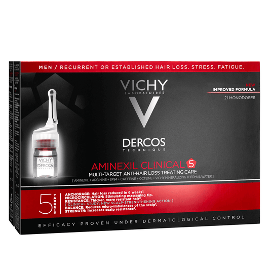Vichy Dercos Aminexil Anti-Hair Loss Men Ampoules 21*6 mL