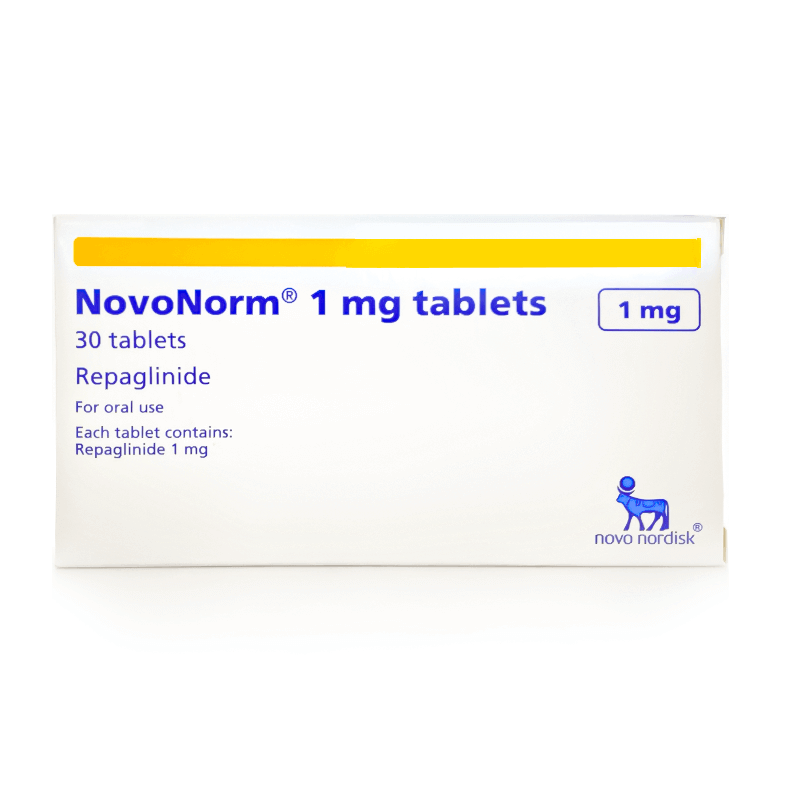 Novonorm 1mg 30 Tablets