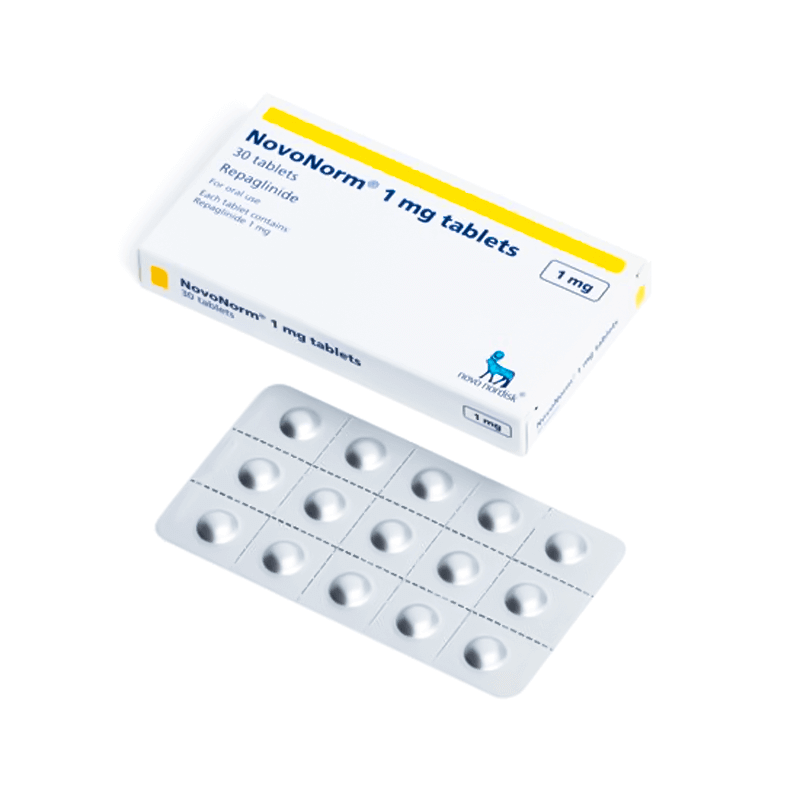 Novonorm 1mg 30 Tablets
