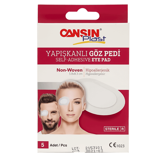 Cansin Plast Eye Pad 5.8 X 8.3 cm 5 Pcs
