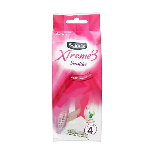 Schick Xtreme 3 Sensitive Women Razor 4 Pcs
