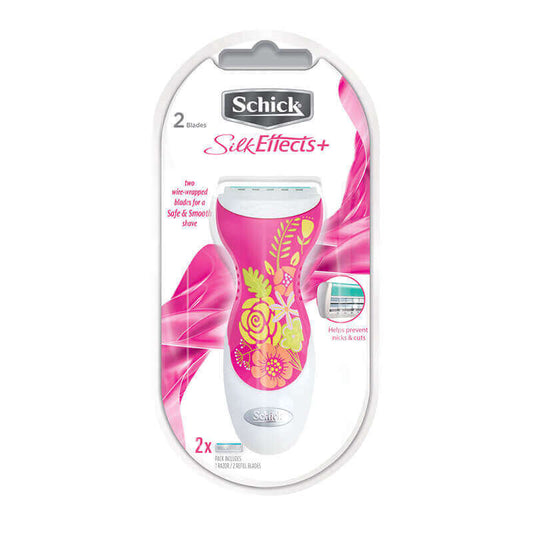 Schick Silk Effects Women Razor Kit + 2 Blades