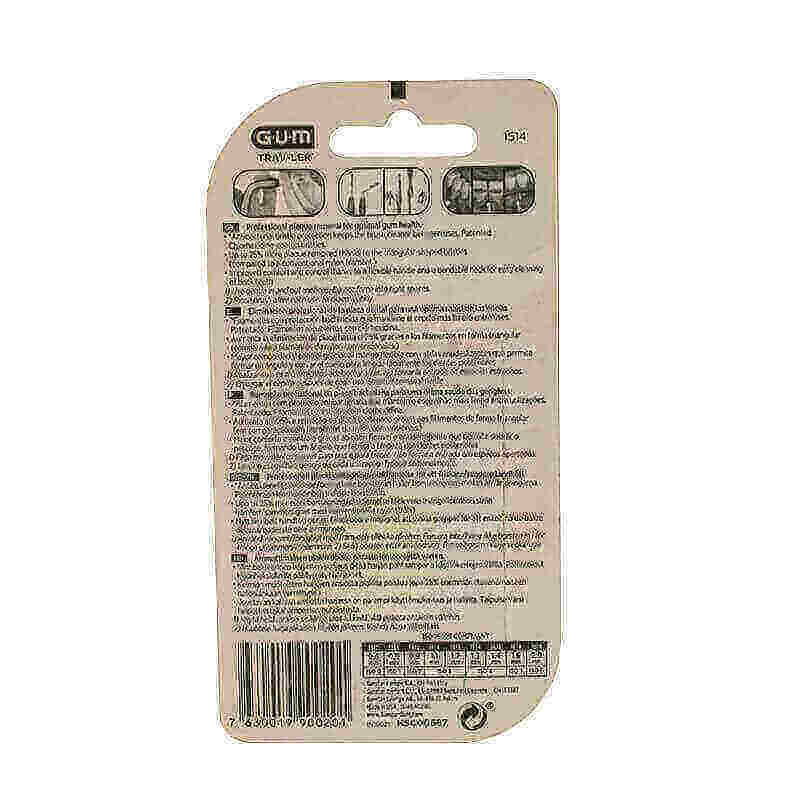 فرشاة تنظيف المسافات بين الأسنان من بتلر جوم، تراف-لير، 1.3 مم، 6 قطع.