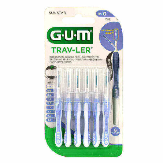 Butler Gum Trav-Ler Interdental Brush 0.6 mm 6 Pcs