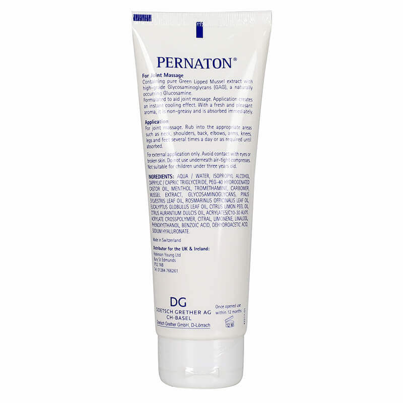 Pernaton Gel For Joint Massage Cooling Sensation 125 ml