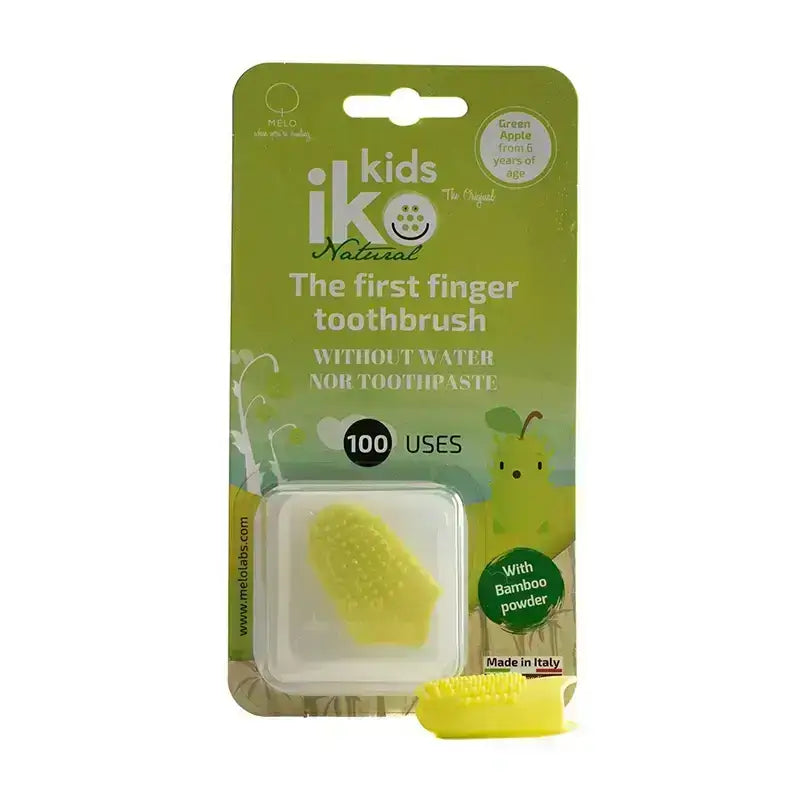 Melo Iko Kids Natural Green Apple Finger Toothbrush 1 Pc