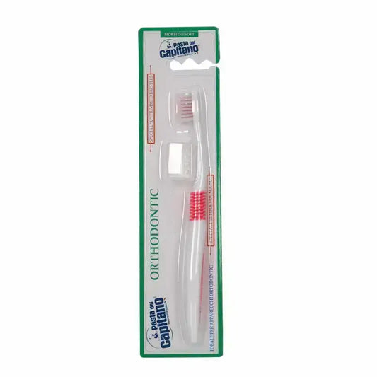 Pasta Del Capitano Orthodontic Soft Toothbrush With Cover 1 Pc