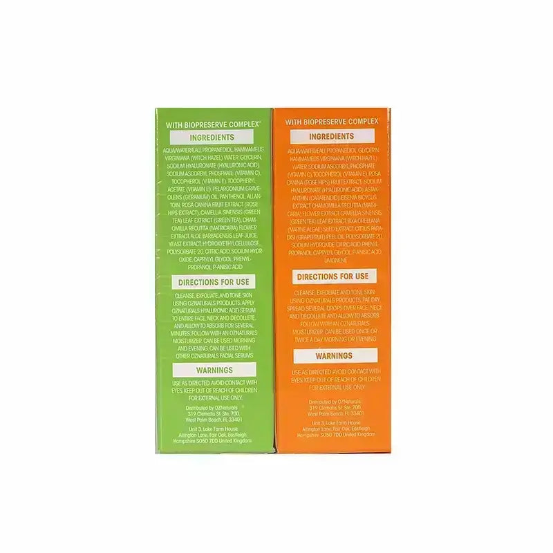 OZ Naturals Vitamin C 30 ml + Hyaluronic Acid 30 ml Serum Offer Pack