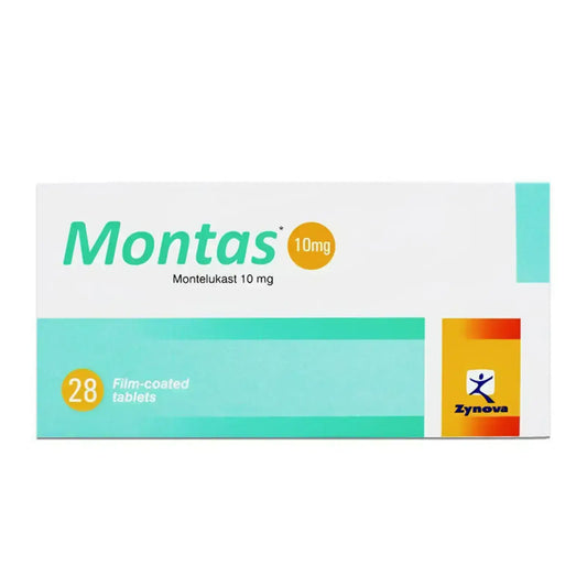 Montas 10 mg Tablets 28'S prophylactic from asthma