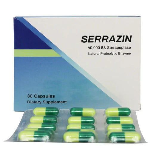 SERRAZIN 40,000 IU 30 CAPSULES