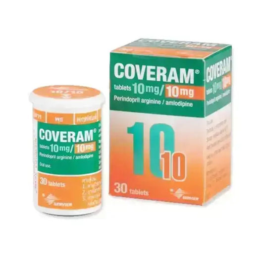 Coveram 10/10 mg 30 Tabs For High Blood Pressure