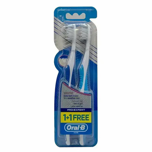 Oral B Pro Expert Sensitive Toothbrush Extra Soft 1+1