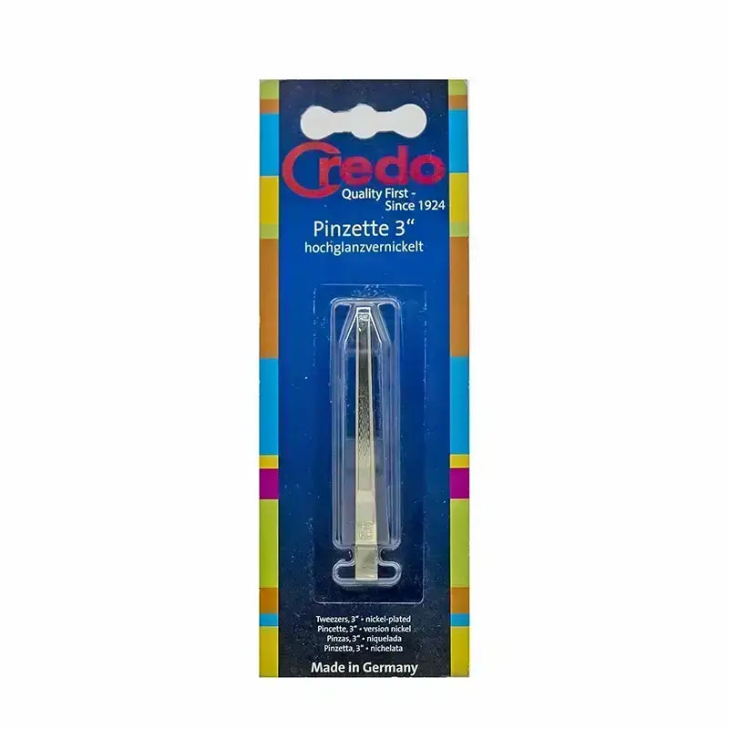 Credo Nickel Plated Tweezer 3" 014518