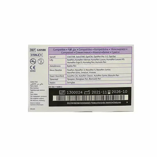 BD Micro-Fine Plus Pen Needles 31Gx5mm 100 Pcs