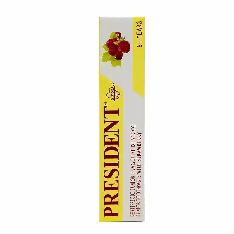 President Junior 6+ Years Toothpaste Wild Strawberry Flavor 50 ml