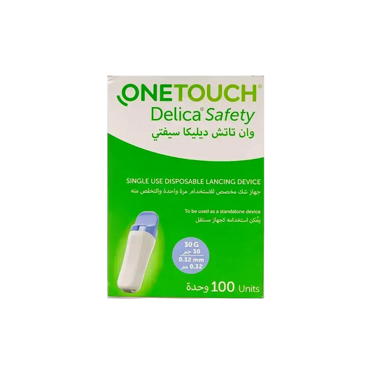 One Touch Delica Safety Single Use Lancing Device 100 Pcs