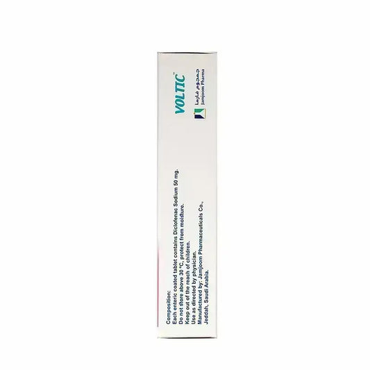 Voltic 50 mg Tabs 20'S Analgesic And Anti Inflammatory