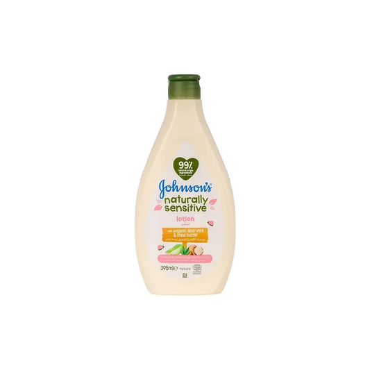 Johnson's Naturally Sensitive Lotion with Aloe vera & Shea Butter 395 ml