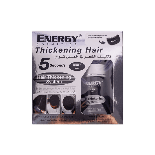 Energy Cosmetics Hair Thickening System Kit Black