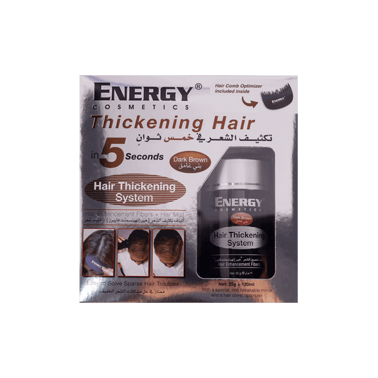Energy Cosmetics Hair Thickening System Kit - Dark Brown