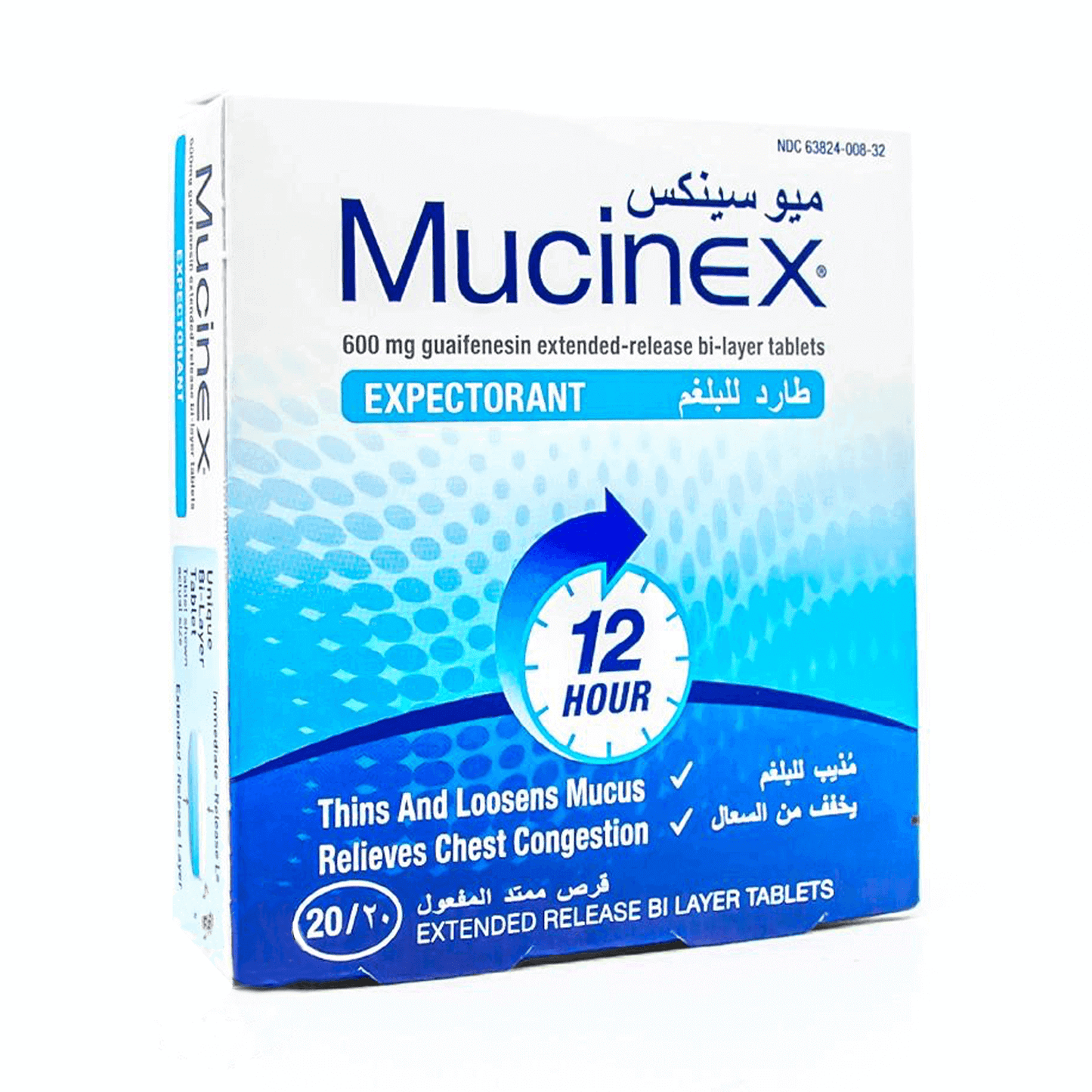 Mucinex 600 mg Tabs 20'S