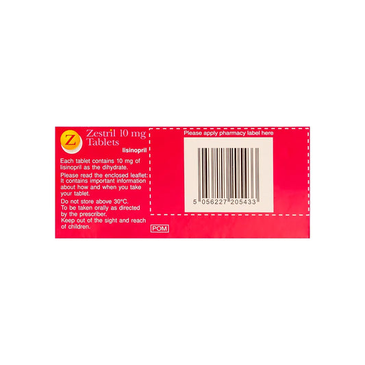Zestril 10 mg 28 Tabs