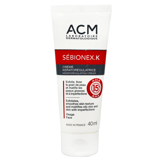 كريم ACM Sebionex.K AHA15% المقشر 40 مل لتنقية البشرة