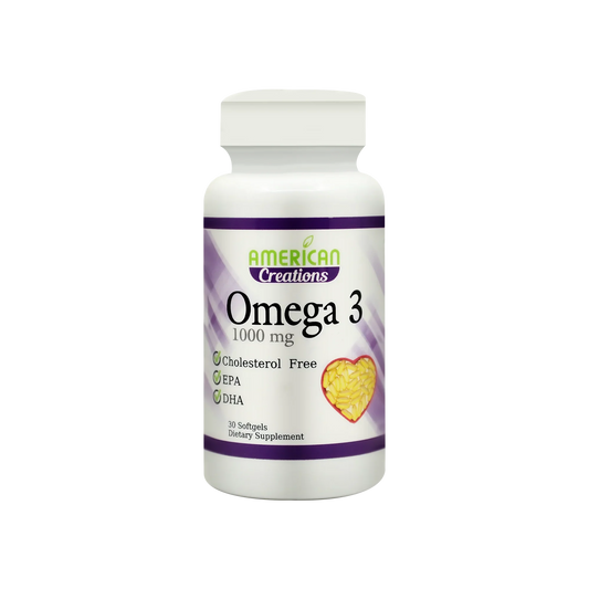 American Creation Omega3 - 1000 mg Softgel 30'S for healthy brain