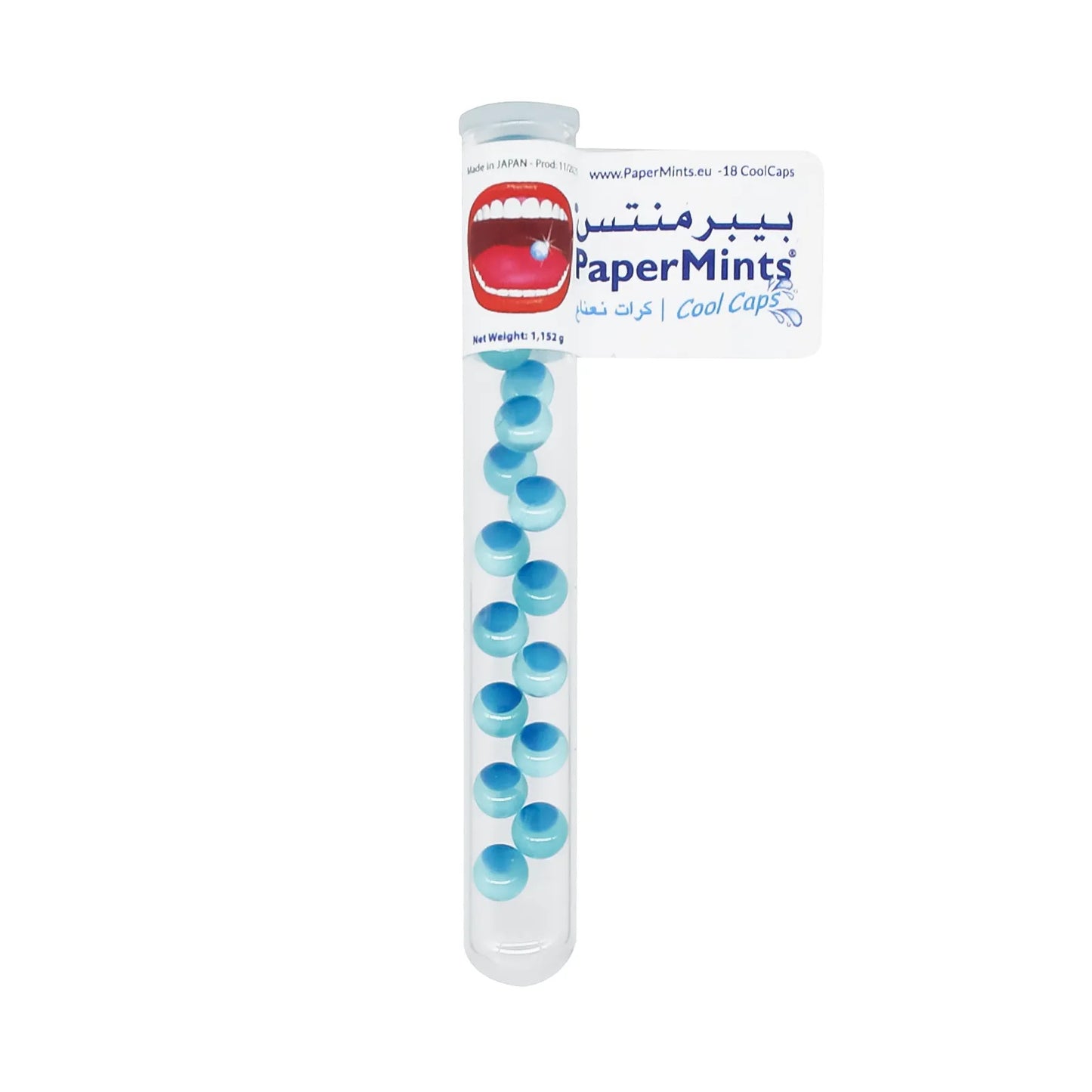 Paper Mints Cool Caps For Fresh Breath Tubes 18'S