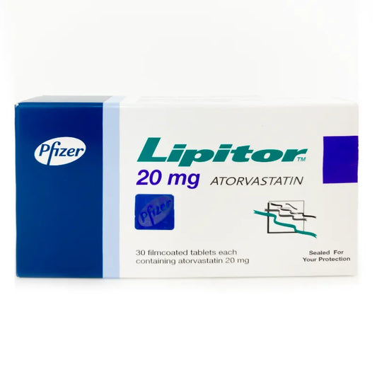 Lipitor 20 mg 30 Tabs For High Cholesterol