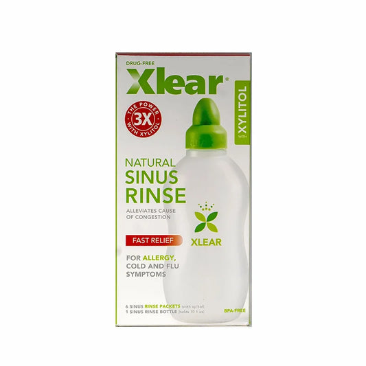 Xlear Xylitol Natural Sinus Rinse Kit (Bottle+ 6 Packets)