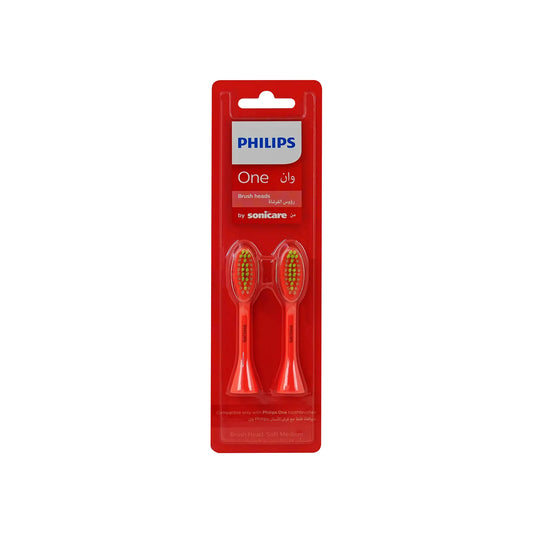 Philips One Miami Coral Brush Heads Soft Medium 2 Pcs - BH1022/01