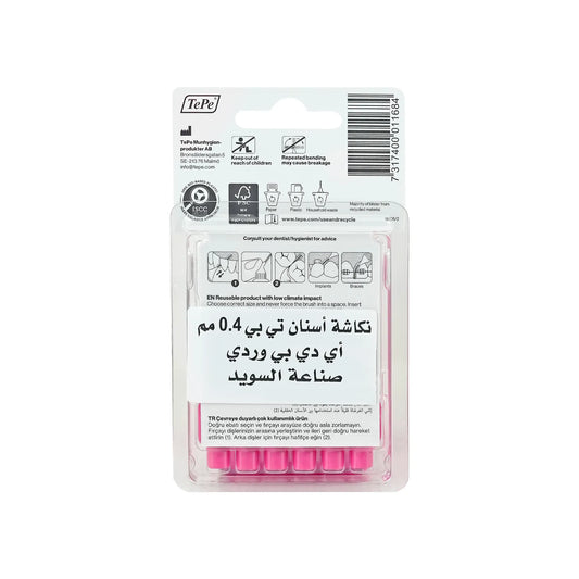 Tepe Pink Interdental Brush 0.4 mm 6 Pcs 18156/2
