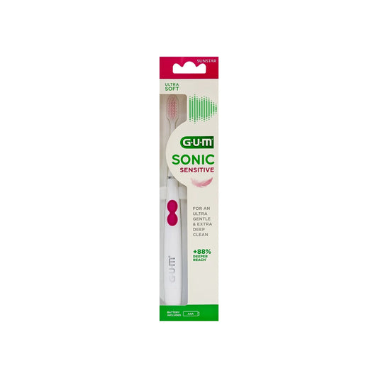 Butler Gum Sonic Sensitive Ultra Soft Battery Toothbrush 1 Pc 4101