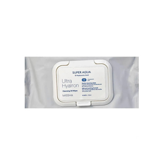 Missha Super Aqua Ultra Hyalron Cleansing Oil Wipes 30 Wipes